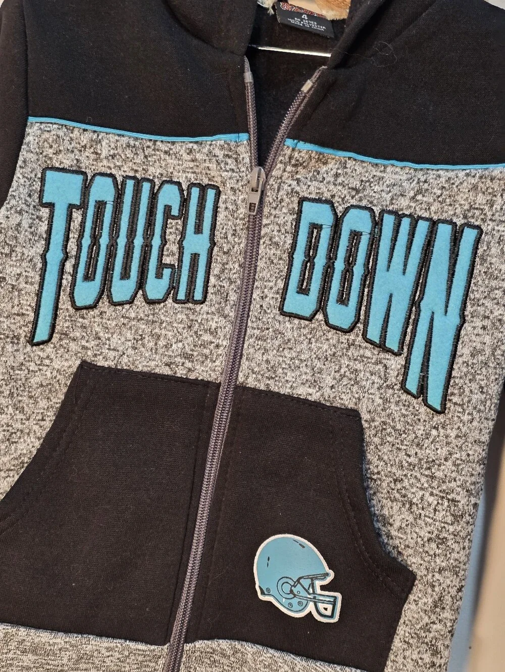 Mad Game Hoodie Jacket Black Gray Blue Kids 4